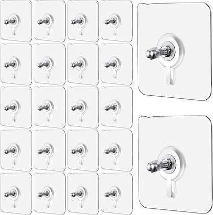 Wall Mount Screw Hooks for Kitchen Bathroom Bedroom Living Room 10 Pcs